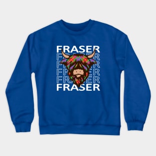 Clan Fraser of Lovat - Hairy Coo Crewneck Sweatshirt